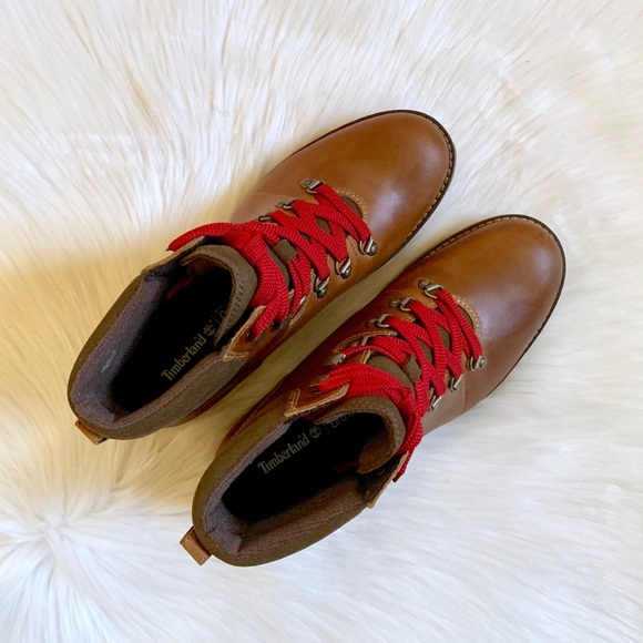 Timberland Wheat Leather Ellendale Hiking Boots - Picture 4 of 7